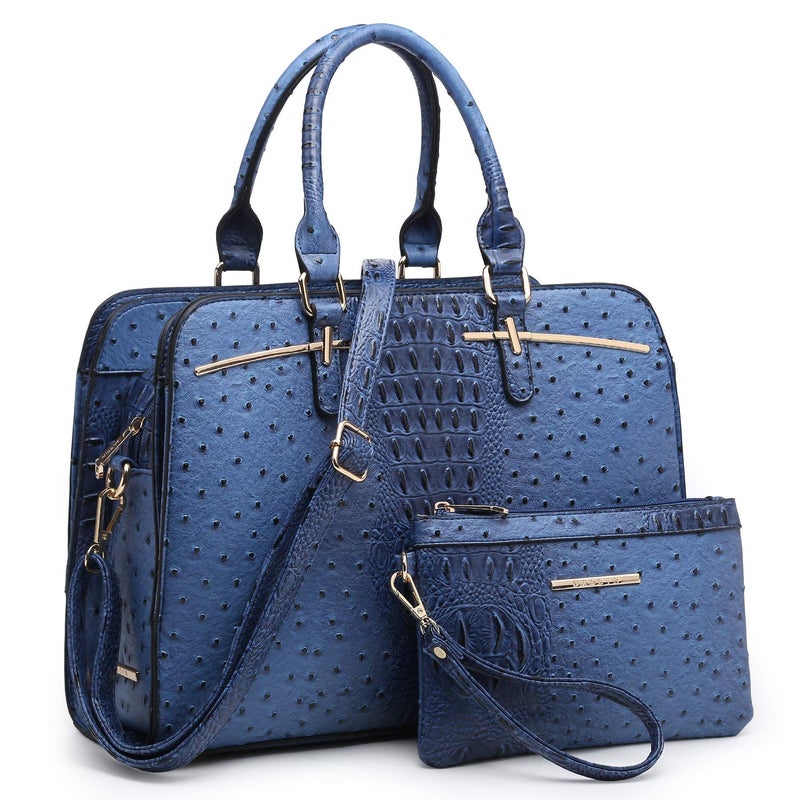 DASEIN Women Handbag Wallet Tote Shoulder Hobo Bag Top Handle Satchel Purse Set 2pcs with 3 Compartments - Image 1